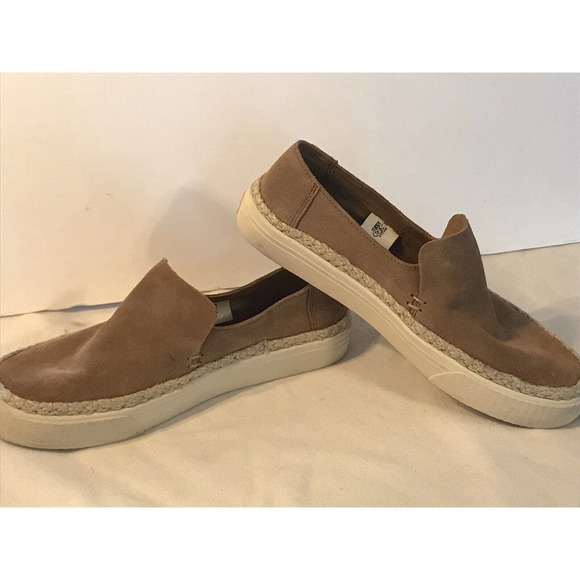 Toms Tan Suede Slip-On Loafers - Picture 8 of 11